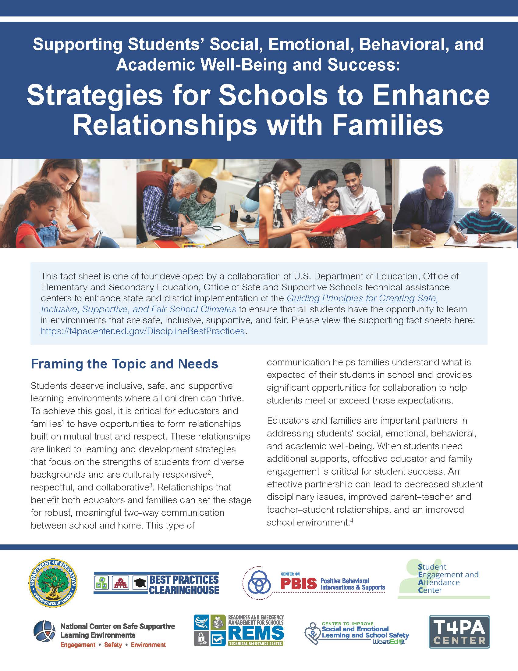 Strategies for Schools to Enhance Relationships with Families