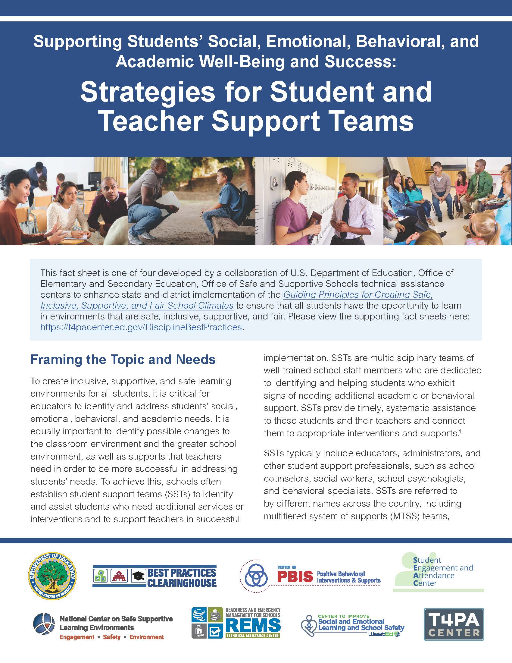 Strategies for Students and Teacher Support Teams